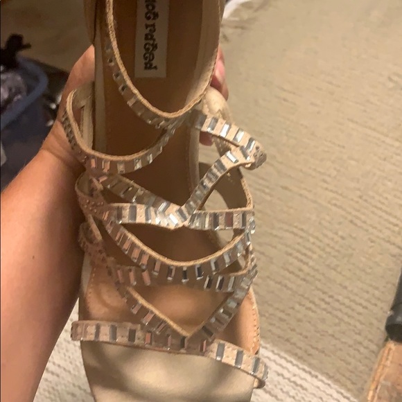 Not Rated cork wedge sandals - Picture 4 of 4